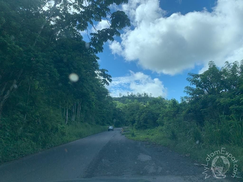 Driving in Ecuador - landslides