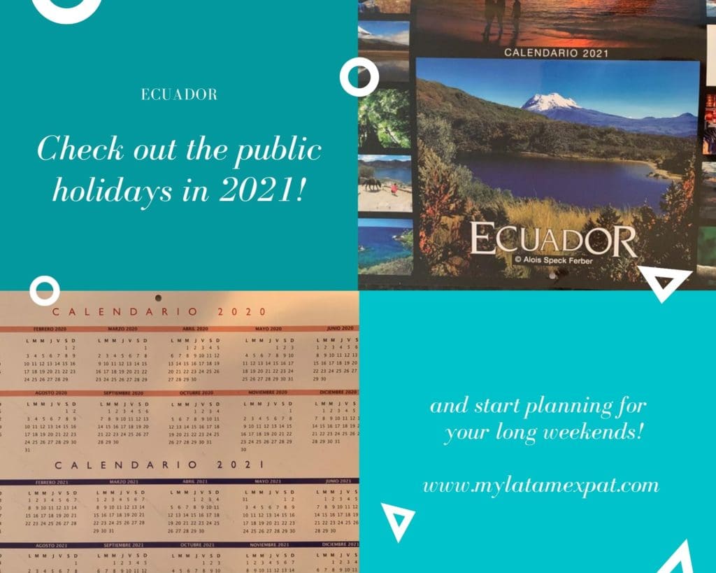 Public holidays Ecuador 2021